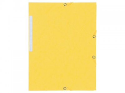 Gummibandsmapp LYRECO kart A4 gul 10/fp