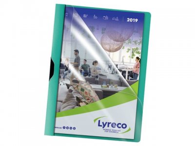 Klämmapp LYRECO PP A4 3mm grön 5/FP