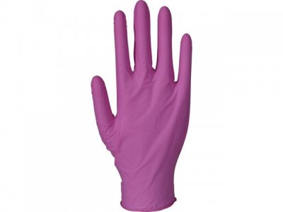 Nitrilhandske puderfri rosa L 100/FP