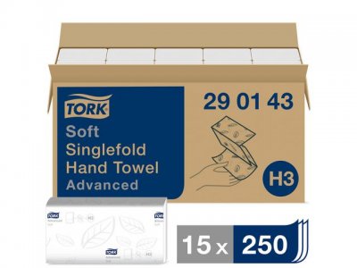 Handduk TORK Adv H3 2-lag vit 15/FP