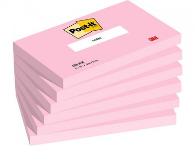 Notes POST-IT SS 76x127mm rosa 6/FP