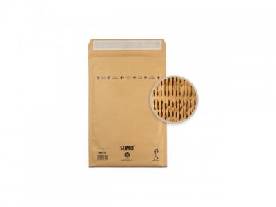 Vadderad Påse SUMO Brun 225x340mm 50/FP