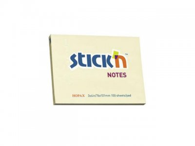 Notes STICK`N 76x102mm gul