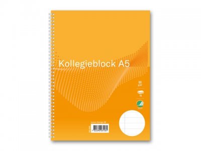 Kollegieblock FORMAT A5 60g 70bl linj