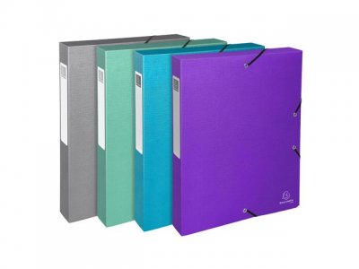 Boxmapp EXACOMPTA 40mm TEKSTO sort. FP/4