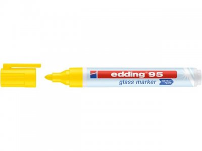Märkpenna glastavla EDDING 95 gul