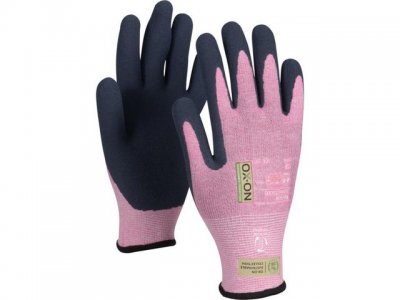 Barnhandske OX-ON Recycle 4-6 år rosa