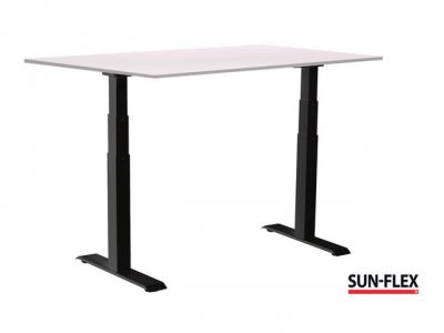 Bord SUN-FLEX VI höj/sänk 160x80 sva/vit