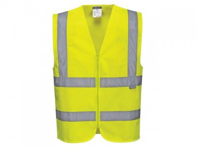 Varselväst zip PORTWEST kl2 gul S