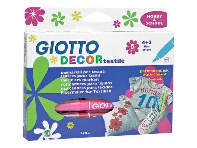 Textilfärgpenna GIOTTO Decor 12/FP